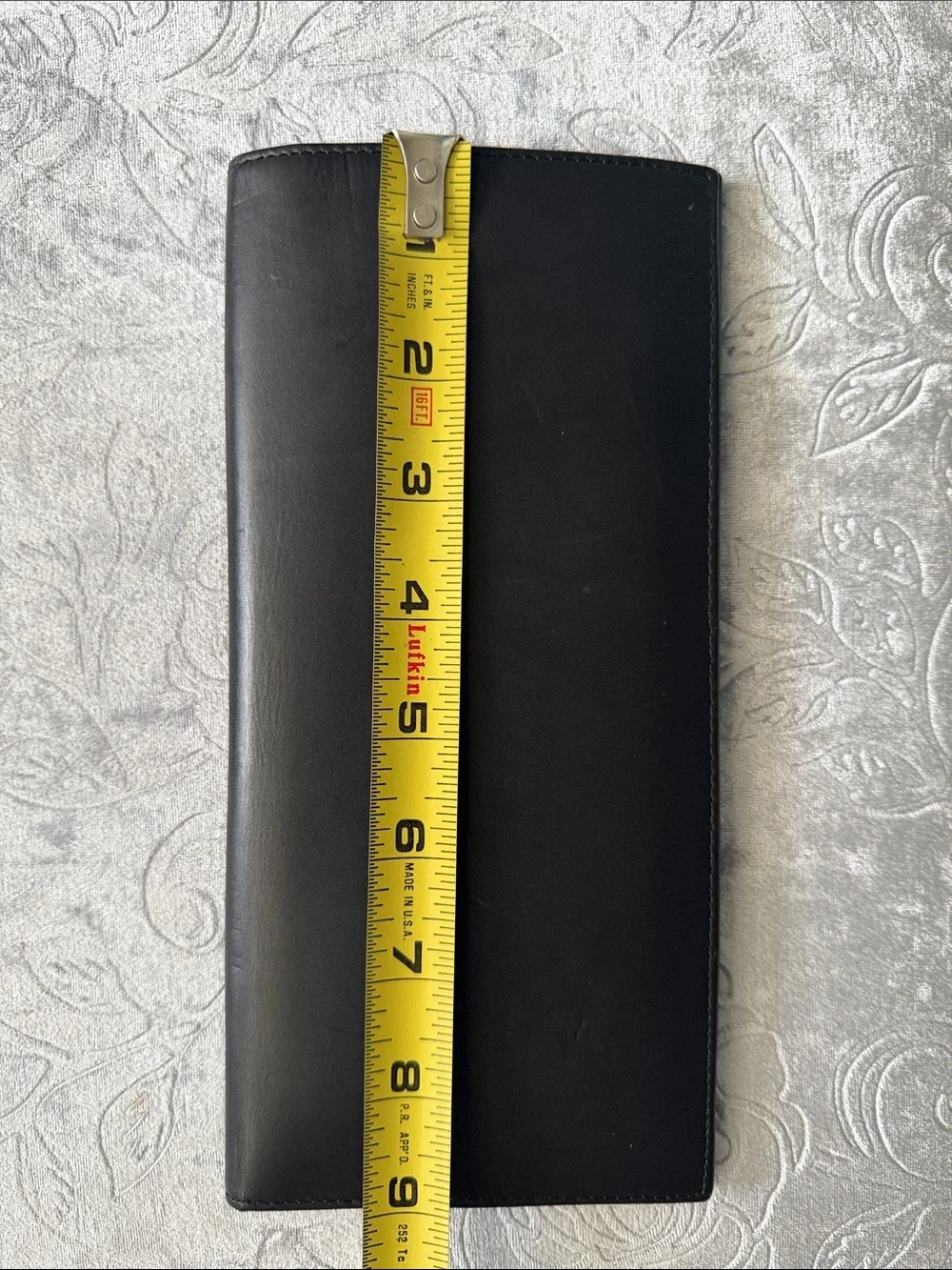 Mercedes-Benz Black Leather Long Wallet Bifold Checkbook Card Holder